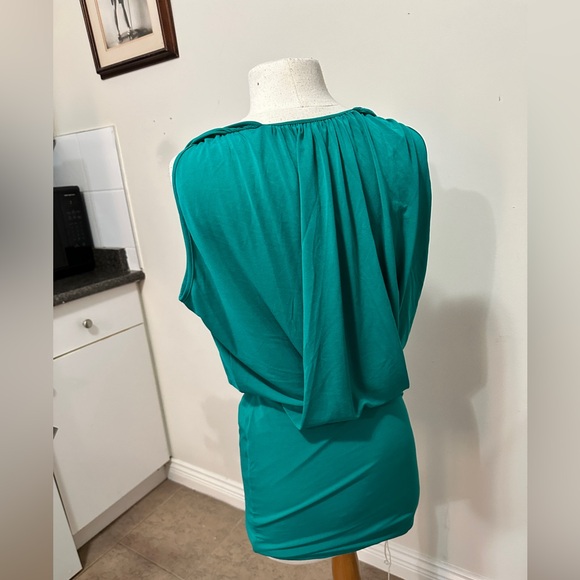 BCBG TEAL MINI DRESS - Picture 3 of 4